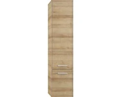 PELIPAL Hoge Kast Milano 168x38,3 Cm Riviera Eiken