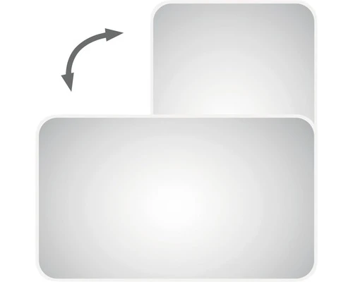 LED Lichtspiegel Silver Juno 100x70 Cm 4 LED Lichtspiegel Silver Juno 100x70 Cm - Afbeelding 2