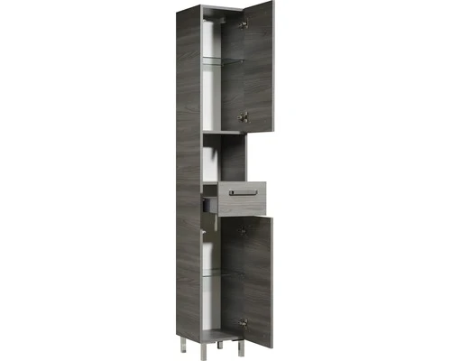 PELIPAL Hoge Kast Heidelberg 195,5x30 Cm Sangallo Grijs 4 PELIPAL Hoge Kast Heidelberg 195,5x30 Cm Sangallo Grijs - Afbeelding 2