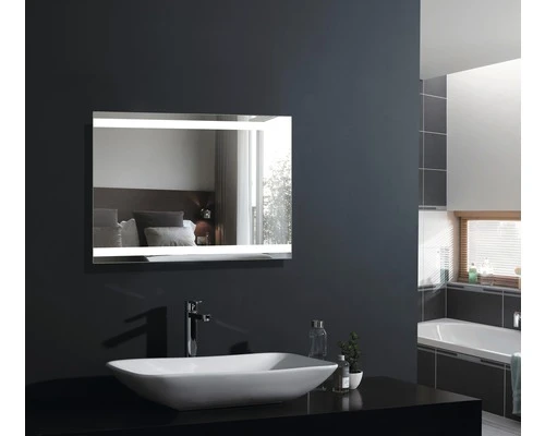 LED Lichtspiegel Silver Boulevard 50x70 Cm 6 LED Lichtspiegel Silver Boulevard 50x70 Cm - Afbeelding 4