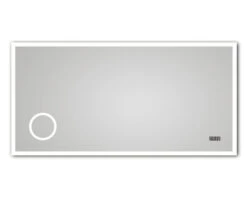 LED Lichtspiegel Silver Venus 140x70 Cm