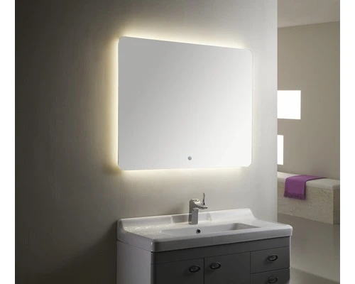 LED Lichtspiegel Silver Moon 100x80 Cm 6 LED Lichtspiegel Silver Moon 100x80 Cm - Afbeelding 4